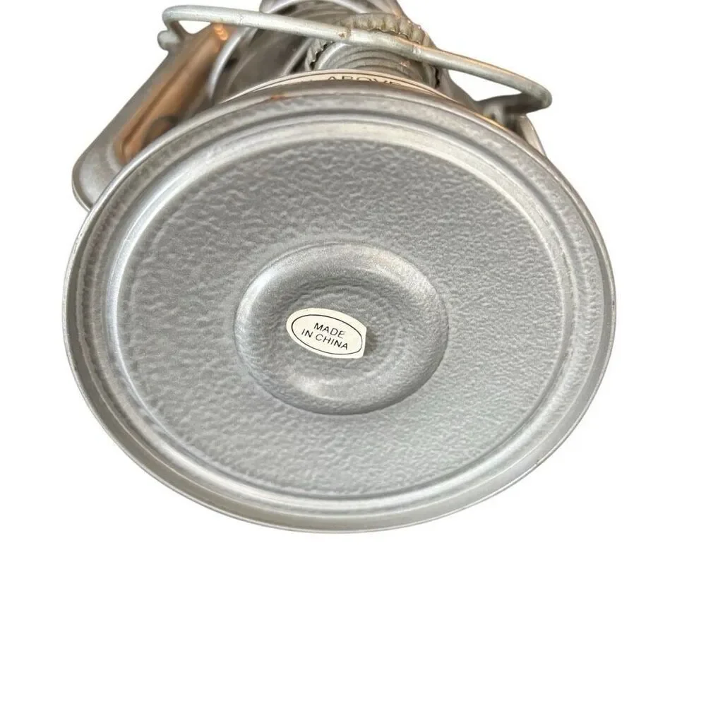 7 1/2” Metal Silver Lantern